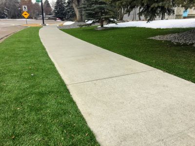 Completed Sidewalk Surface